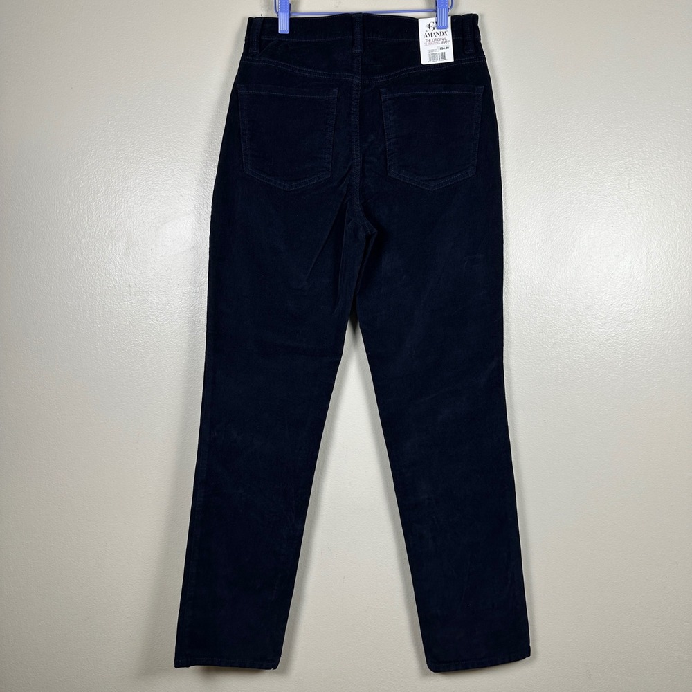Gloria Vanderbilt Women's 6 Amanda Corduroy Pants Midnight Affair Stretch NEW - Picture 2 of 11